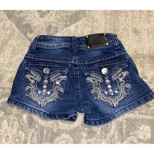 Rodeo Girl Shorts Girls Size 8 Blue Jean Shorts